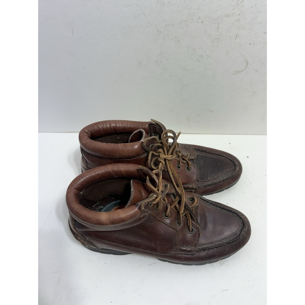 Timberland Women's Chukka Moccasin Leather Brown Soft Sole Boots Sz 6.5 M - Picture 2 of 7